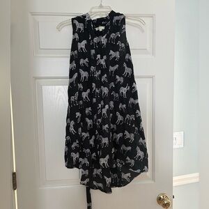 Porridge Black and White Zebra Pattern dress/tunic